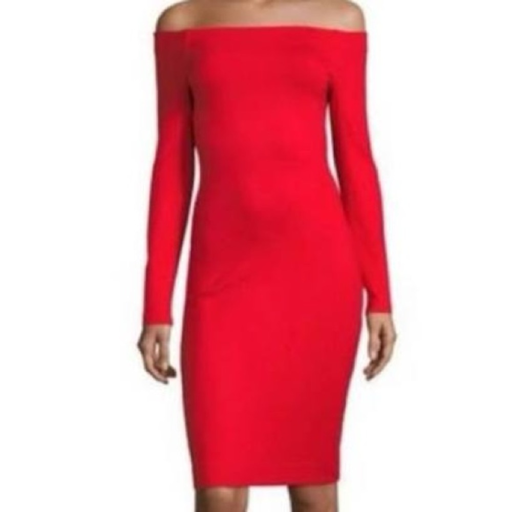 L’Agence Daphne Red Body Dress